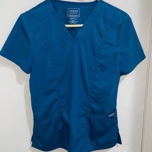 Cherokee Revolution Scrub Top - Caribbean blue